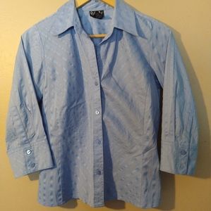Light Blue Dress Shirt. Petite 6.